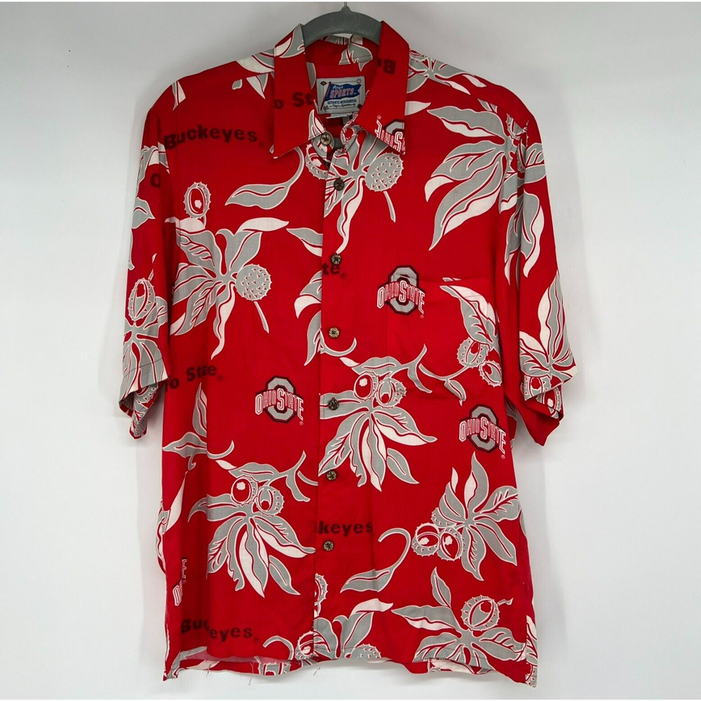 Vtg Reyn Spooner Ohio State Buckeyes Button Up Sh… - image 1